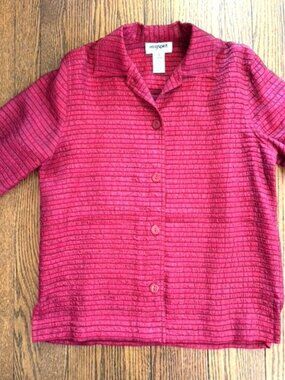 Easy Spirit, Red Top Blouse, Small, Tags, Never Worn, No Issues, Bold Look